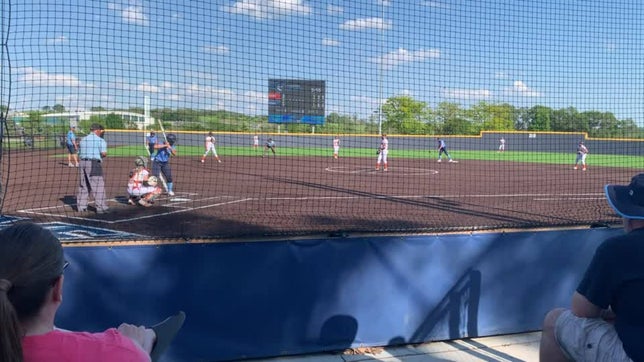 Griffin lines a double over the shortstop in game 1 of 2 in the doubleheader against Red Oak!

Lewis Central is playing on the IWCC a NJCAA campus as a home field this summer due to construction on their own home field.