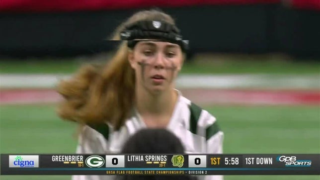 Wolfpack beat Lithia Springs 14-6 to win Georgia high school flag football state championship.