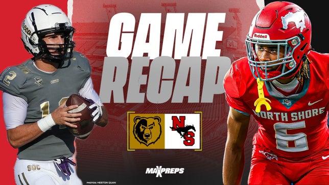 No. 8 ranked North Shore high school (Houston, TX) routes South Oak Cliff (Dallas, TX) 38-0 in battle of Texas powerhouses.