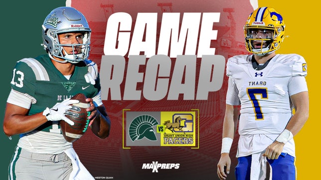 The De La Salle Spartans (Concord, CA) defeated Sacramento's Grant Pacers (Sacramento, CA) 42-14 on Friday night in Concord. The Spartans got a big boost from sophomore Deuce Jones-Drew, the son of assistant coach, Spartans alum and former NFL star Maurice Jones-Drew, as well as Idaho bound quarterback Toa Faavae.