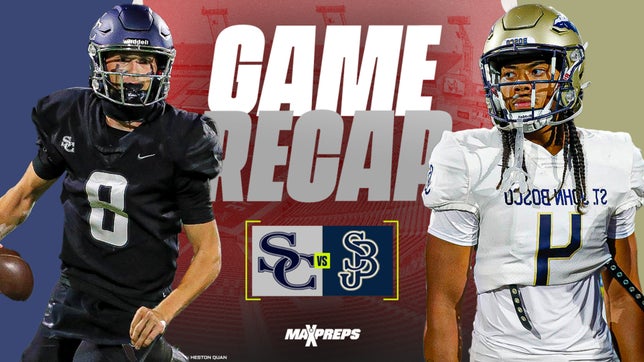 No.2 ranked St. John Bosco high school headed down to Sierra Canyon high school (Chatsworth, CA) for a Friday night lights game and prevailed over the Trailblazers 38-28.