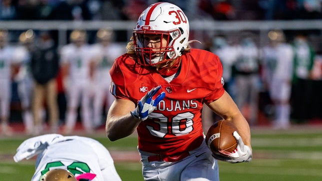Senior season highlights of the Kansas City Chiefs' Carson Steele at Center Grove (Greenwood, IN). He was named the 2020 MaxPreps Indiana Player of the Year after rushing for 1,659 yards and 31 touchdowns. He led Center Grove to a 14-0 record and 6A state title.