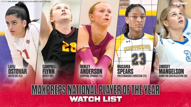 MaxPreps National Volleyball Editor Aaron Williams showcases the midseason national player of the year watch list for the 2024 high school girls volleyball season.
