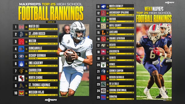 Servite, DeMatha join this week's MaxPreps Top 25.
