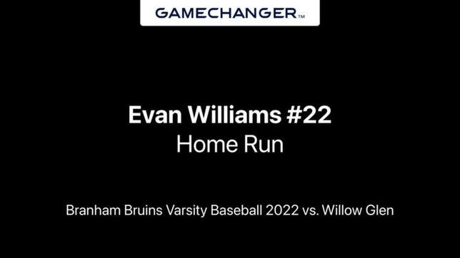 Evan Williams HR