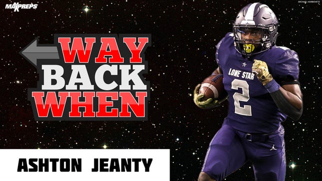 Looking back at the career of Ashton Jeanty at Lone Star (Frisco, TX).