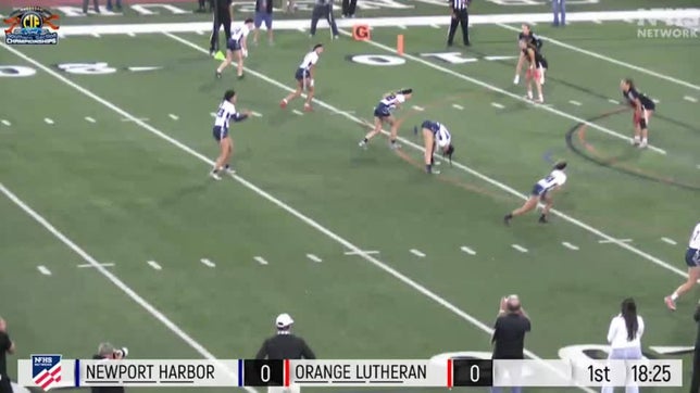 Battle of the two of the country's best. QB Makena Cook and the Lancers with the section title with a 20-18 win.