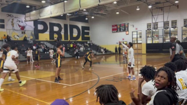 Rayshun Willams with a three pointer vs central Gwinnett  high school