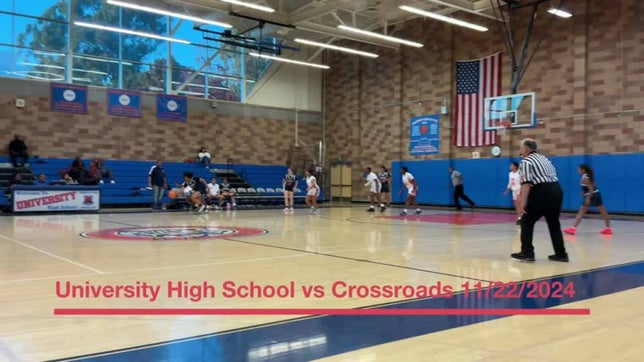 University High vs Crossroads Girls Basketball on November 22, 2024