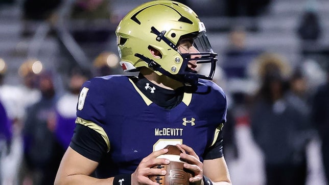 Senior season highlights of Bishop McDevitt's (Harrisburg, PA) 3-star quarterback Stone Saunders. He finished his career as the state's all-time leader in passing yards (13,719), passing touchdowns (204) and completions (781).