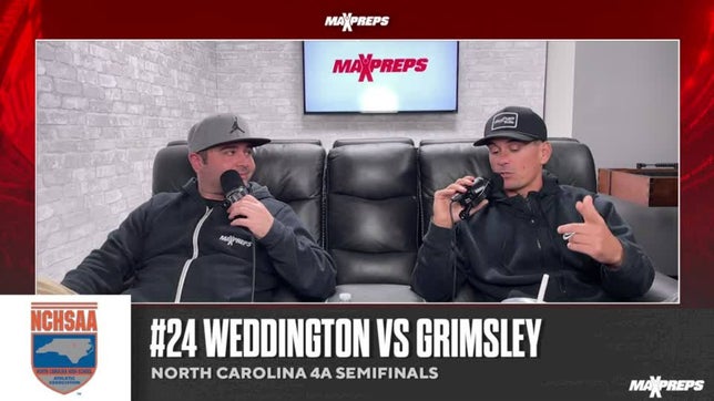 MaxPreps National Football Editor Zack Poff and MaxPreps Director of Editorial Steve Montoya preview Weddington's (Matthews, NC) matchup against Grimsley (Greensboro, NC) in the North Carolina 4A semifinals.