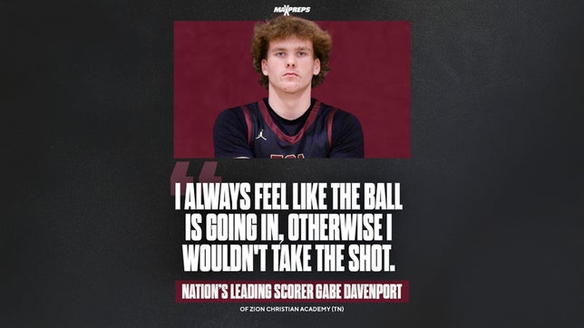 Nationâ€™s leading scorer put up 500 to 1,000 shots everyday growing up and has scored at least 40 points in six games this season.
