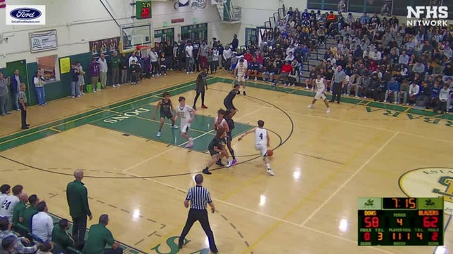 4th quarter highlights as Santa Barbara beat Sierra Canyon 75-74 on Luke Zuffelato's game-winning shot.