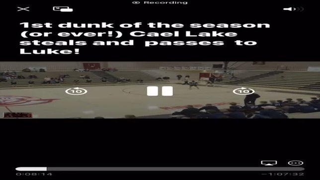 Cael passes to Luke