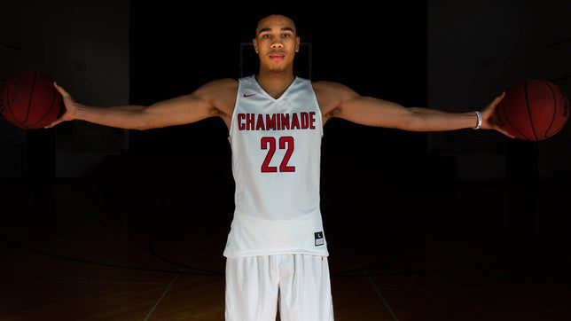 Jayson Tatum of the Boston Celtics back when he played for Chaminade High School.