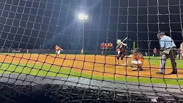 Ole Miss commit Addisyn Linton sent one over the lights playing for Eagleville High School.