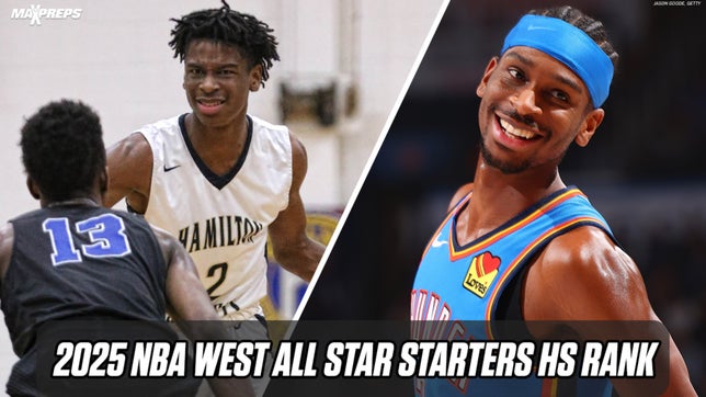 Looking back at the prep careers of the 2025 NBA West All Star starters.