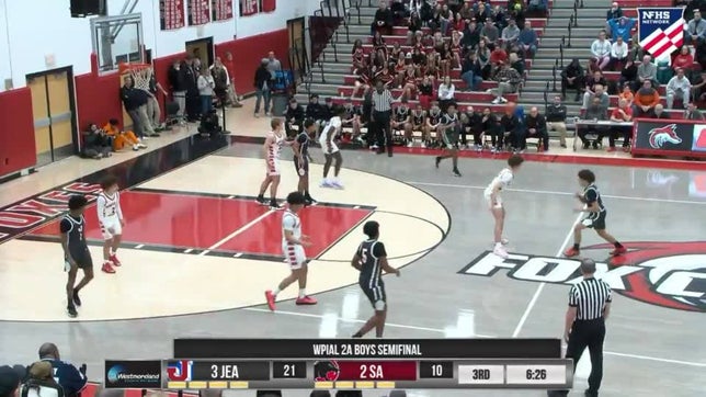 What a dunk by Xavier Odorisio helping the Jayhawks take down Sewickley Academy 45-25 in the WPIAL Class 2A semifinals.