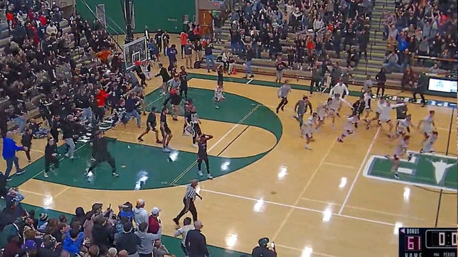 Jake Bascom drove and dished to Michael Dekuiper who hit 3 to lift Rockford to a 64-62 playoff win over Muskegon.