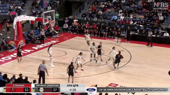Highlights from see-saw fourth quarter. Freshman Tati Griffin paces top-ranked Knights with 29.