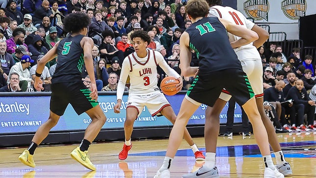 Son of Carmelo Anthony put on a show against alma-mater of his father in first round EYBL conference tournament action.