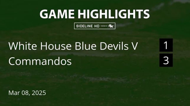Game Highlights from Commandos win against White House on 3-8-2025