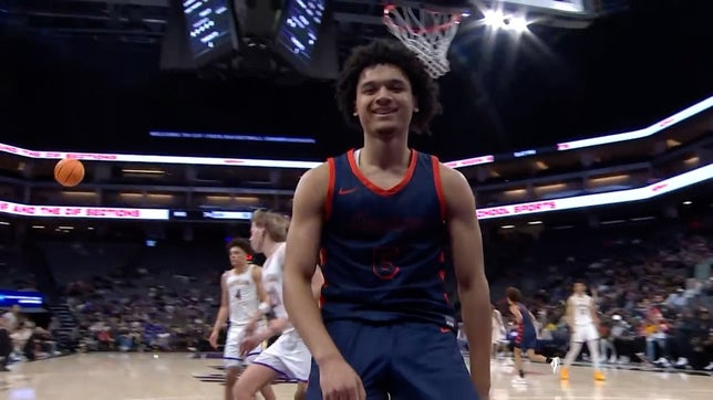 Highlights of No. 2 Roosevelt's (Eastvale, CA) 80-60 win over No. 23 Archbishop Riordan (San Francisco, CA) in the CIF Open Division state championship game. Five-star senior guard Brayden Burries scored a game-high 44 points and grabbed 12 rebounds. He tied Alijah Arenas for the second-most points in a CIF state championship game.