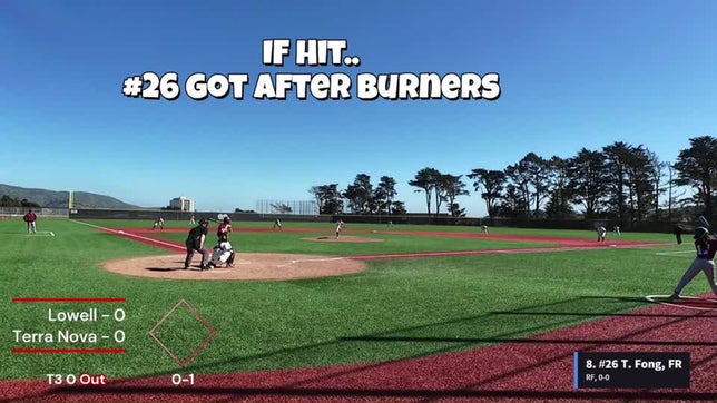 Lowell executes great series of plays to score the game's first run at top of 3rd.  Starts off inning with IF hit, runner advances to second with bunt and scores on a single by lead-off  hitter.