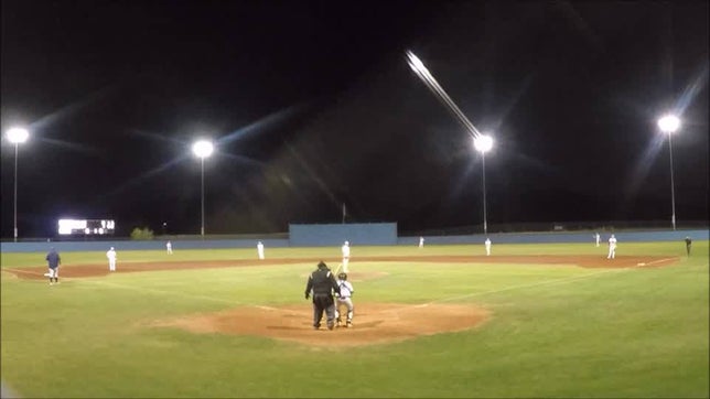 Marqelo Douglas with a key lead off double in the top of the 6th inning to spark the comeback, and then a RBI single in the top of the 7th inning to extend the lead in DV's 3-1 victory over Estrella Foothills.