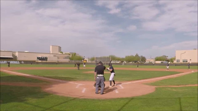 Ty Carr (Class of 2026) with a RBI single and a double vs Estrella Foothills.
