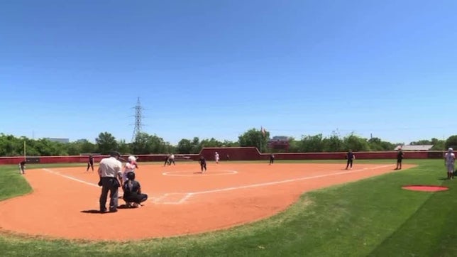 Alexandra smashes a 2 run HR to LCF as part of a 5/5 day at the plate in a double header.