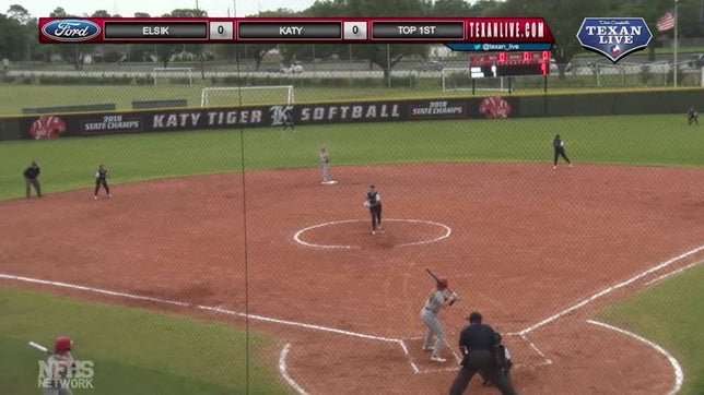 Oklahoma commit Ella Kate Smith, Oklahoma State commit Montgomery Henderson and Evie Willemssen with big home runs.