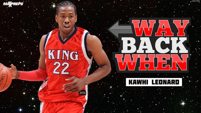 Taking a look at Kawhi Leonardâ€™s prep career at King (Riverside, CA).