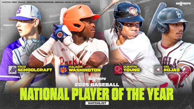 2025 high school baseball MaxPreps Player of the Year in every state