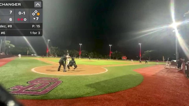 Junior Florida commit launches two-run home run to lift Stoneman Douglas to an 8-7 win over West Broward.