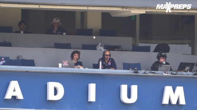 A behind the scenes look at NFHS Network broadcasters Jeff and Ben Kurtz who were on the call for the Division 1 and Open Division LA City Section Championships at Dodger Stadium over Memorial Day weekend.