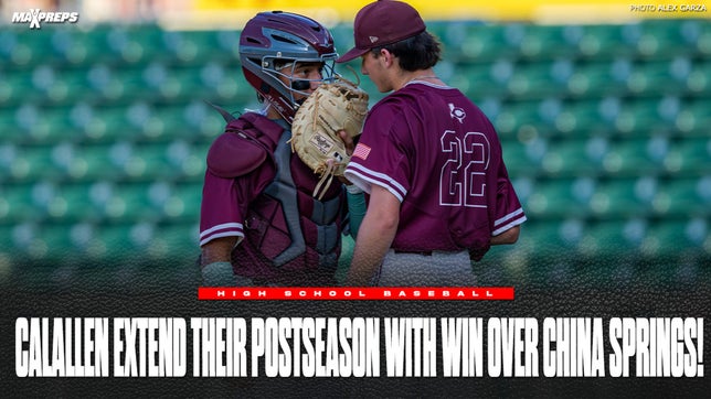The Calallen Wildcats are going back to the UIL baseball State Championship for the second season in-a-row after sweeping China Spring in the 4A-DI State Semifinal 9-7 and 11-1.