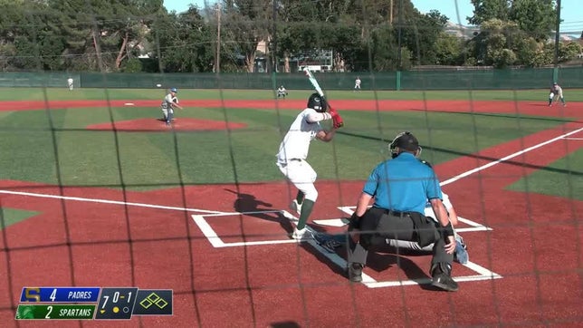 Down 2, bottom of the 7th. De La Salle finds a way to win Division I Baseball Championship. Fresno State football commit Niko Baumgartner with walk-off