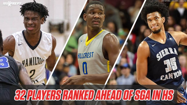 Looking back at the 32 players who were ranked above SGA in the 2017 class.