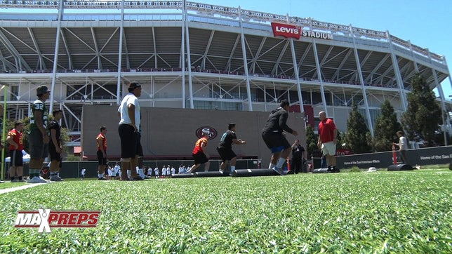 Nearly three dozen teams made the trip to Levi's Stadium to participate in interview and photography sessions and learn the basics of USA Football's Heads Up Football