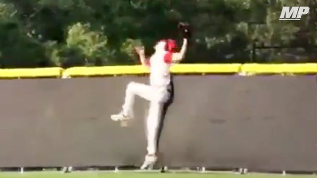 Rancocas Valley's (NJ) Tim Irons makes a big-time catch robbing a home run by sacrificing his body.

Video courtesy of Burlington County Times.