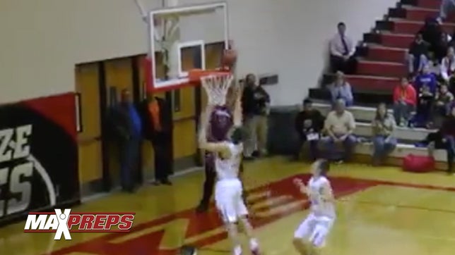 http://www.maxpreps.com/high-schools/central-mustangs-(salina,ks)/basketball/home.htm

In one of the craziest finishes we will see all year. Central (KS) pulls out the pick'n'roll and Rashaun Allen hits Jordan McNelly for the game winning alley-oop in overtime against Maize.