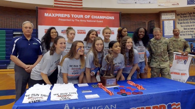 The MaxPreps Tour of Champions presented by the Army National Guard, stopped at Heritage (MI) high school to present the girls basketball team with the prestigious Army National Guard National Rankings Trophy. Video by: Danzell Calhoun