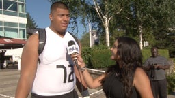 Daniel Faalele Interview at The Opening