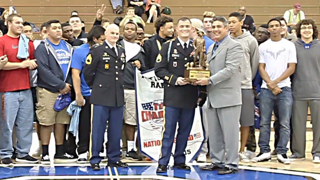 TOC 2014-15 The MaxPreps Tour of Champions presented by the Army National Guard, stopped at Chandler (AZ) to present the football team with the prestigious Army National Guard National Rankings Trophy. Video by: Norris Thomas