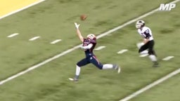 One-handed touchdown grab