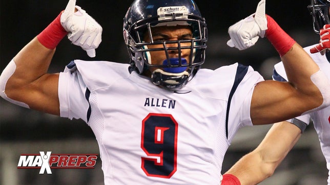 http://www.maxpreps.com/athlete/jalen-guyton/E5IsHuaaEeO00gAmVebEWg/default.htm

2014 Highlights of Allen's (TX) 6' 180 pound 3-Star WR Jalen Guyton.