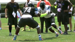 No.1 OL recruit Greg Little shuts downs the competition at NIKE The Opening