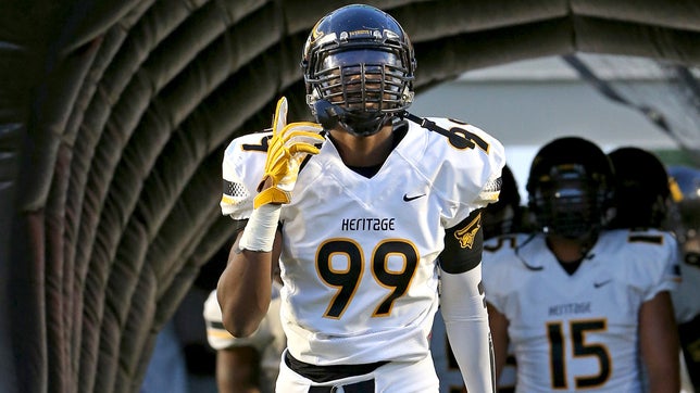The top 5 plays of American Heritage's (FL) five-star defensive end Brian Burns.