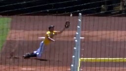 Diving Catch Straight into Wall